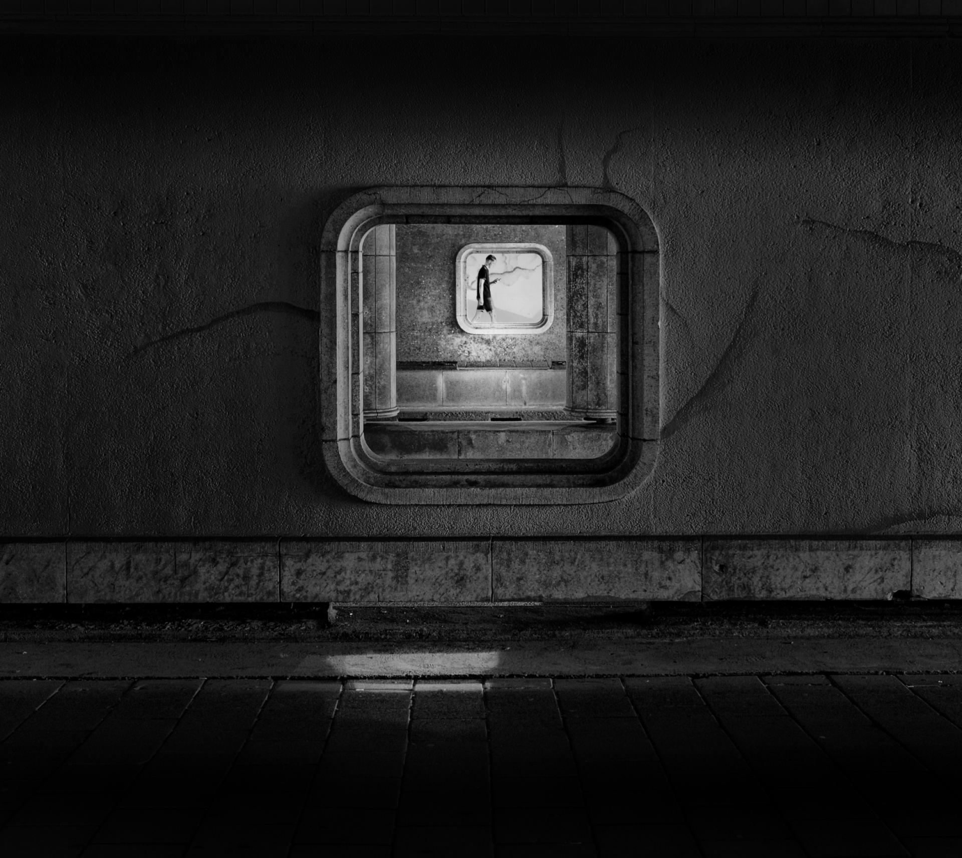 New York Photography Awards Winner - people trapped in geometric shapes