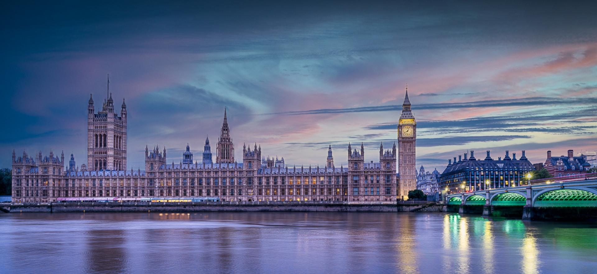 New York Photography Awards Winner - Parliament and Elizabeth Tower Blue Hour Panorama